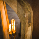 Vloerlampen - Vloerlamp organisch Akira mangohout 3L - Dimehouse