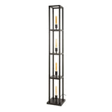 Vloerlampen - Industriële vloerlamp Ardon 4 - lichts Zwart metaal - Dimehouse