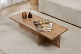 Salontafels - Rechthoekige salontafel dennenhout melamine - 120x45x30 cm - Portland - Dimehouse
