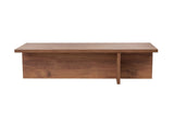 Salontafels - Rechthoekige salontafel dennenhout melamine - 120x45x30 cm - Portland - Dimehouse
