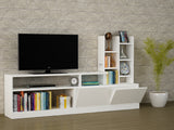 TV Meubels - TV Meubel Set Dolunay Wit Melamine 164,4x91,3x25 cm - Dimehouse