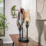 Tafellampen - Moderne Tafellamp Coco 3 - lichts zwart - Dimehouse