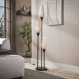 Stehlampe Cocoon 3-Licht in Sienabraun
