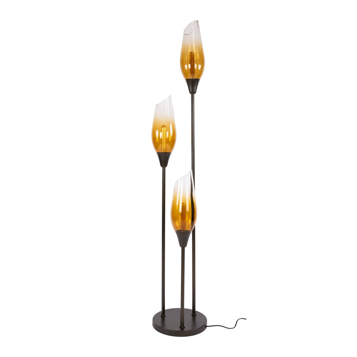 Stehlampe Kokon in Sienabraun