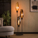 Vloerlampen - Moderne Vloerlamp Coco 3 - lichts gekleurd glas - Dimehouse