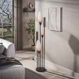 Stehlampe Cocoon 5-hellbraun gefrostet