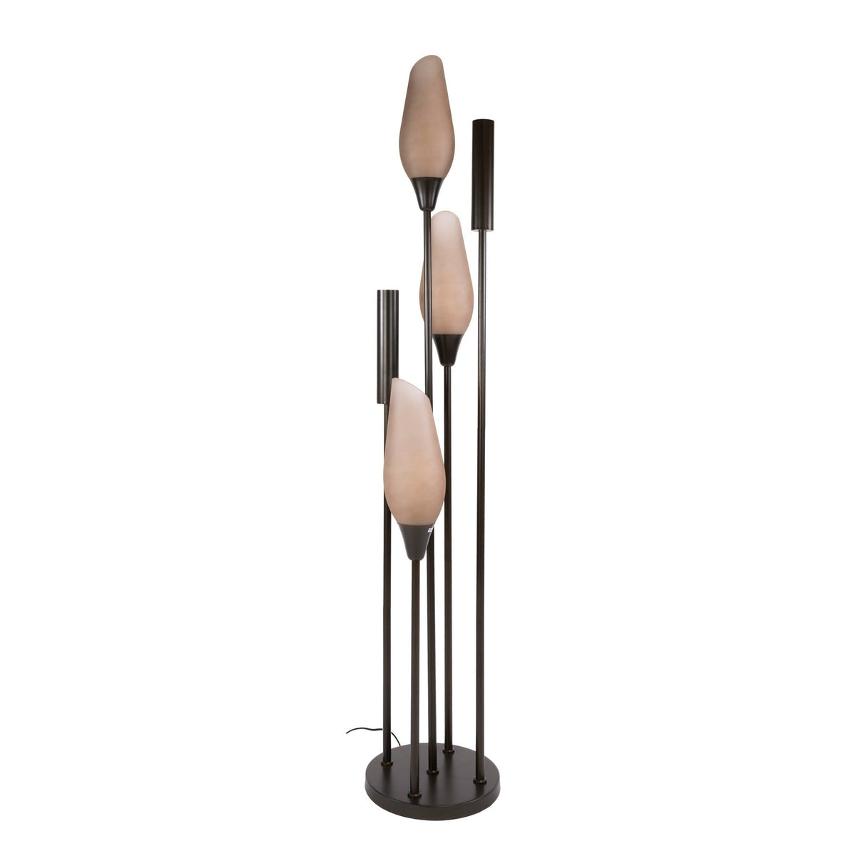 Stehlampe Cocoon 5-hellbraun gefrostet
