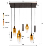 Hängelampe Cocoon Shuttle braun