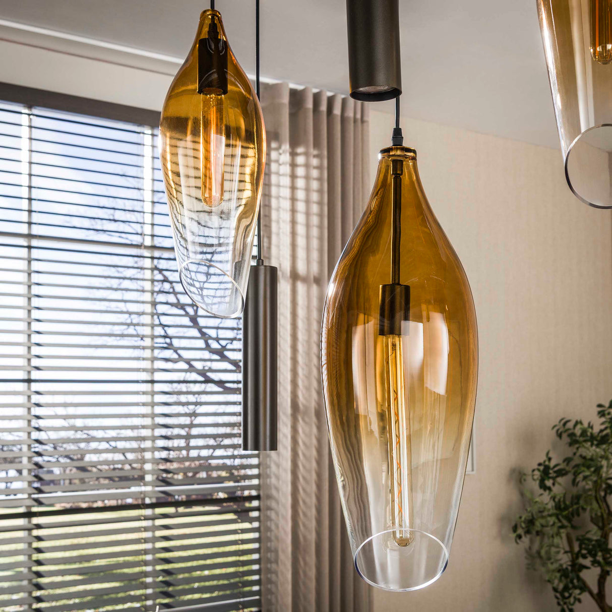 Hängelampe Cocoon Shuttle braun