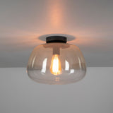 Hanglampen - Plafondlamp Noma Shaded Amber Glas 36x22 cm - Dimehouse