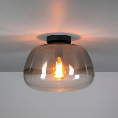 Hanglampen - Plafondlamp Noma Shaded Smoke Grey Glas 36 cm - Dimehouse
