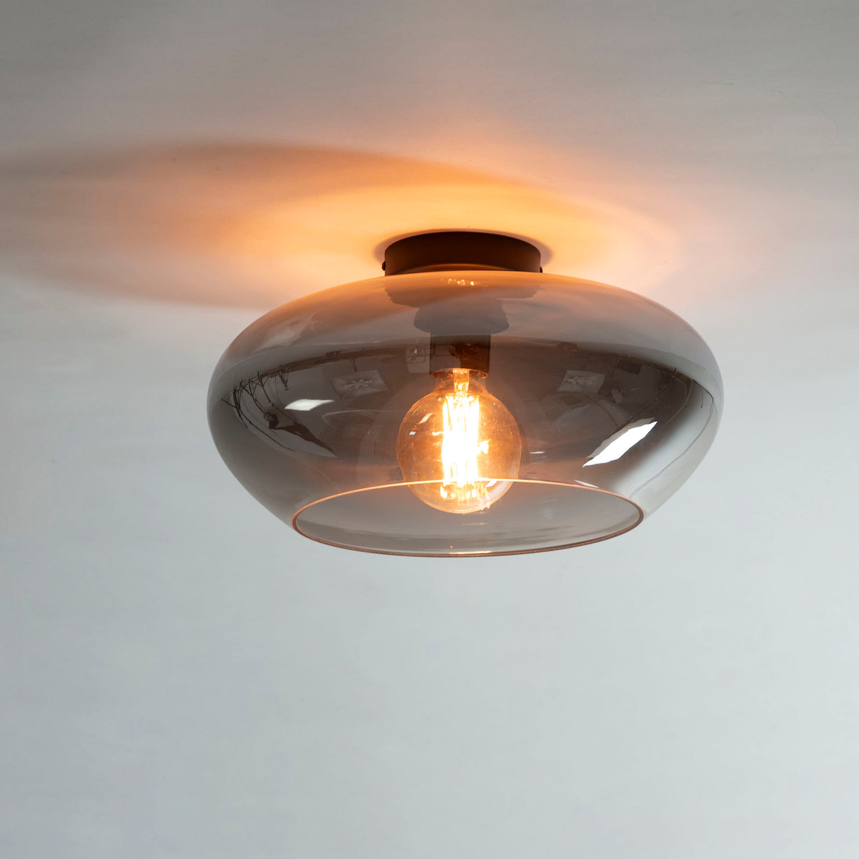 Plafondlampen - Plafondlamp Phil 1 - lichts chroomkleuig glas - Dimehouse