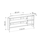 TV Meubels - TV Meubel Thales Eik Melamine 114x45x36 cm - Dimehouse