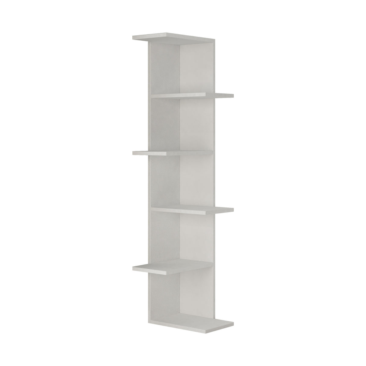 Boekenkasten - Boekenkast Saso Wit Melamine 37x141x24 cm - Dimehouse