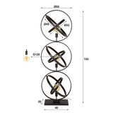 Vloerlampen - Vloerlamp Galaxy 3 - lichts zwart metaal - Dimehouse