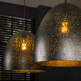 Hanglampen - Industriële Hanglamp Kylian 2 - lichts Metaal Zwart - Dimehouse