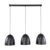 Hanglampen - Industriële Hanglamp Kylian 3 - lichts Metaal Zwart - Dimehouse