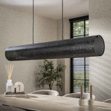 Hanglampen - Hanglamp Knox 7 - lichts XL mesh zwart - Dimehouse