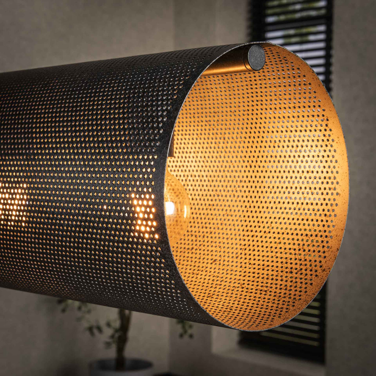Hanglampen - Hanglamp Knox 7 - lichts XL mesh zwart - Dimehouse