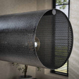Hanglampen - Hanglamp Knox 7 - lichts XL mesh zwart - Dimehouse