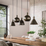 Hanglampen - Hanglamp Sienna 5 - lichts Bruin 120 cm - Dimehouse
