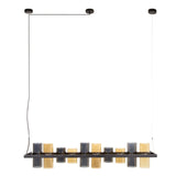 Hanglampen - Hanglamp Khai 10 - lichts cilinder gemixt glas - Dimehouse