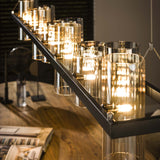 Hanglampen - Hanglamp Khai 14 - lichts cilinder gemixt glas - Dimehouse