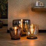 Vloerlampen - Vloerlamp Dain UP L Chroomkleurig glas - Dimehouse