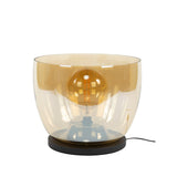 Vloerlampen - Vloerlamp Dain UP XXL Amberkleurig glas - Dimehouse