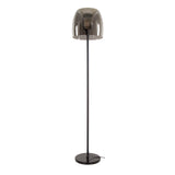 Vloerlampen - Glazen Vloerlamp Dain Chroomkleurig - Dimehouse