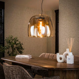 Hanglampen - Hanglamp Dain 1 - lichts XL amberkleurig glas - Dimehouse