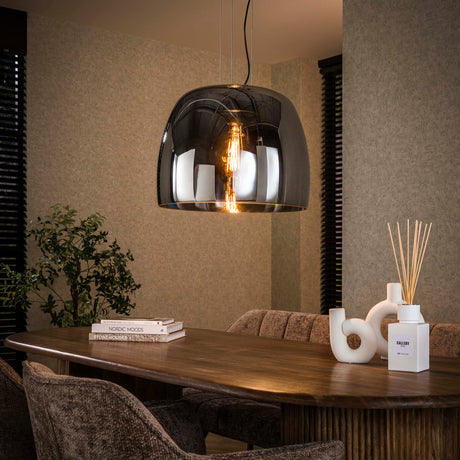 Hanglampen - Hanglamp Dain 1 - lichts XL chroomkleurig glas - Dimehouse