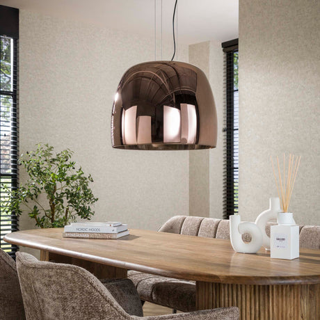 Hanglampen - Hanglamp Dain 1 - lichts XL koperkleurig glas - Dimehouse