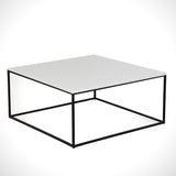 Salontafels - Vierkante salontafel wit Melamine - 75x75 cm - Pola - Dimehouse