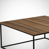 Salontafels - Vierkante salontafel Walnoot - 75x75 cm - Pola - Dimehouse
