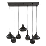 Hanglampen - Hanglamp Zeno 7 - lichts metaal zwart - Dimehouse