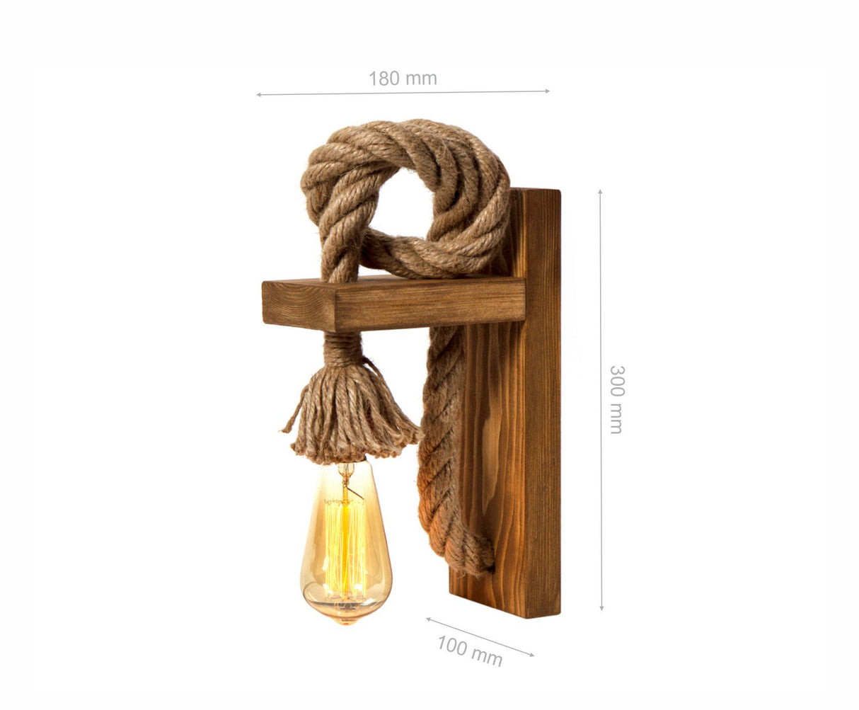 Wandlampen - Wandlamp Bruin Metaal Nocturne - Dimehouse