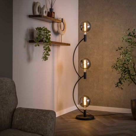 Vloerlampen - Niro vloerlamp 3 - lichts Zwart - Dimehouse
