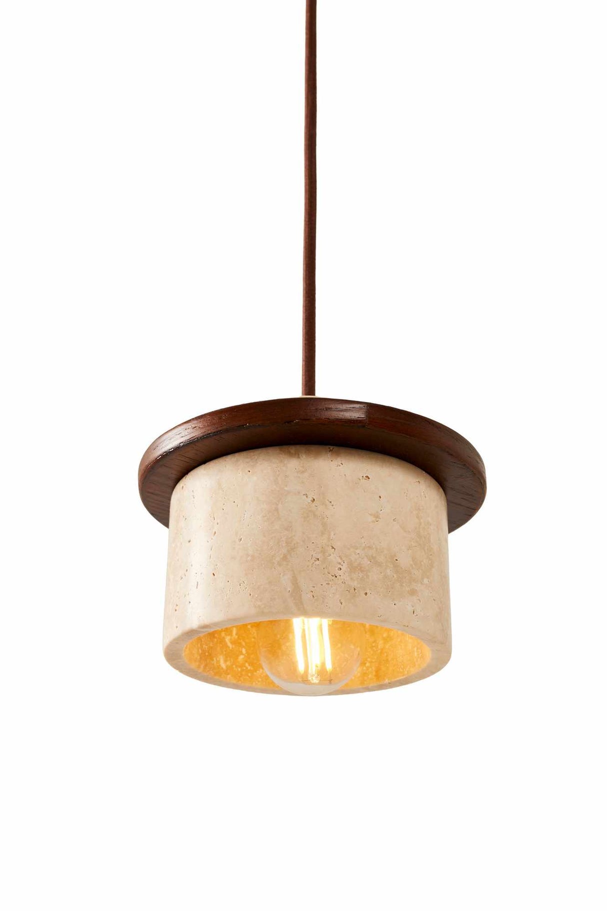 Ente – Kappe aus Walnuss-Beige-Walnuss-Travertin