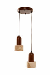 Loer B – Kappe aus Walnuss-Beige-Walnuss-Travertin