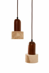 Loer B – Kappe aus Walnuss-Beige-Walnuss-Travertin
