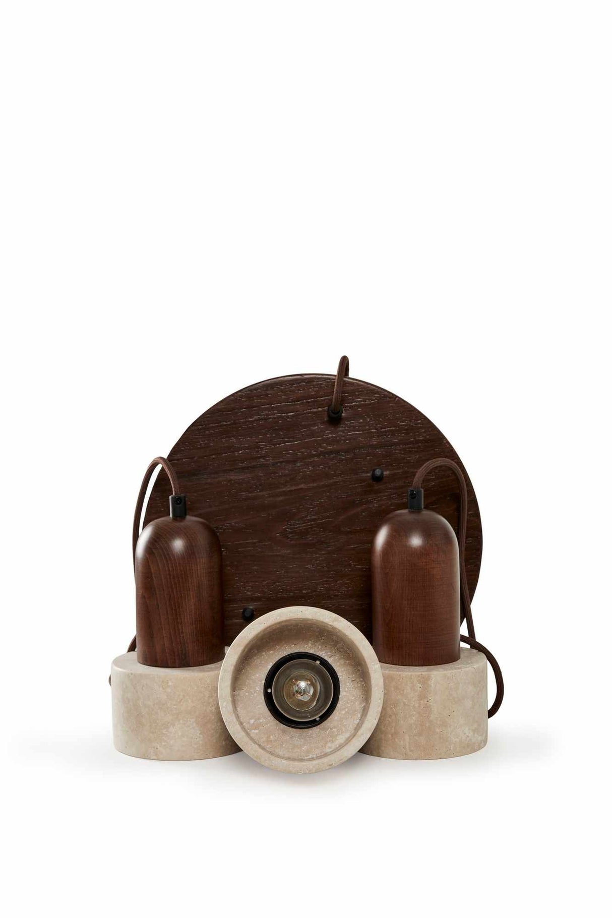 Loer C – Kappe aus Walnuss-Beige-Walnuss-Travertin