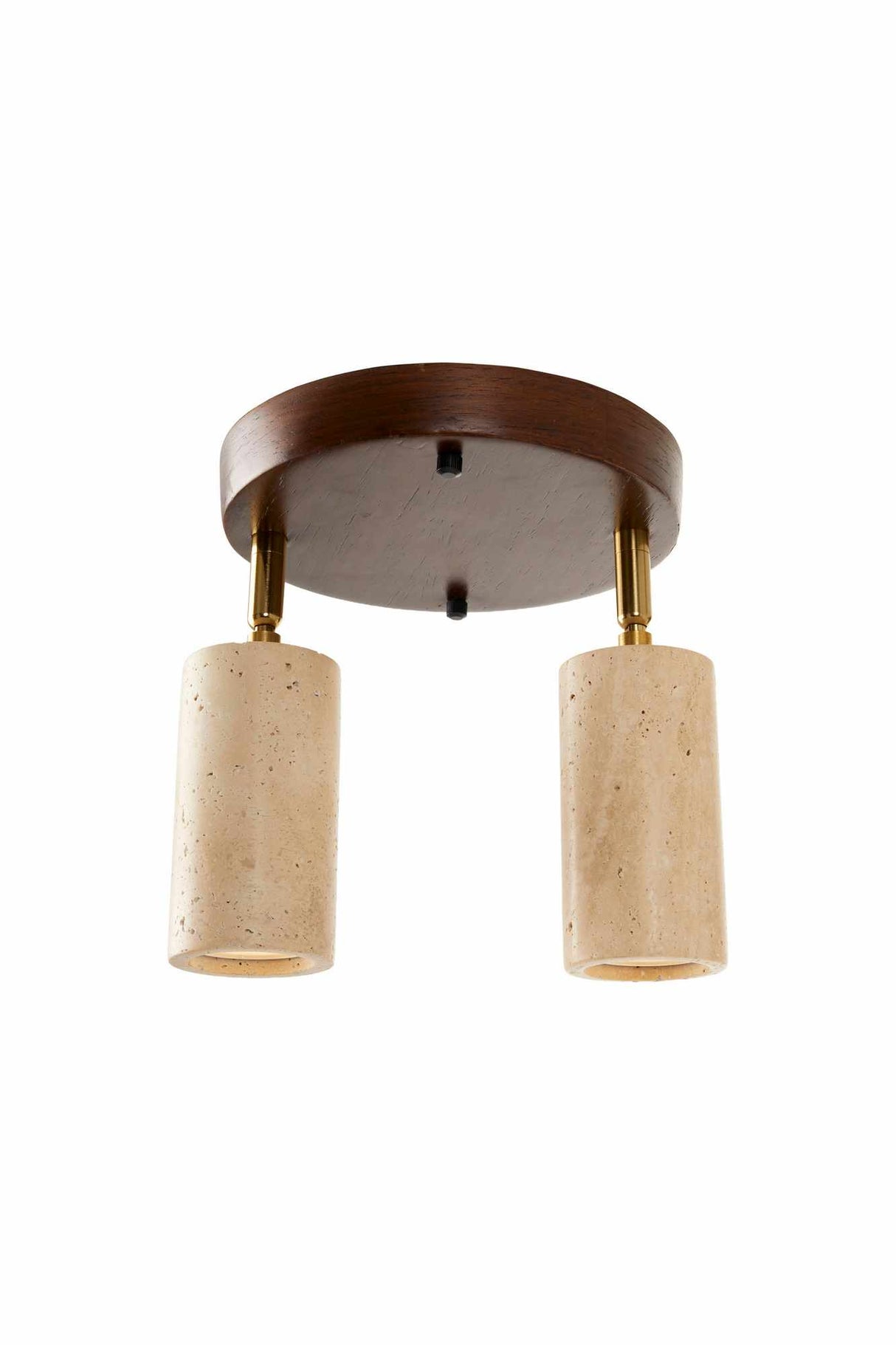 Nur B – Kappe aus Walnuss-Beige-Walnuss-Travertin