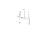 Fauteuils - Fauteuil beige chenille stof landelijk klassiek Ella - Dimehouse