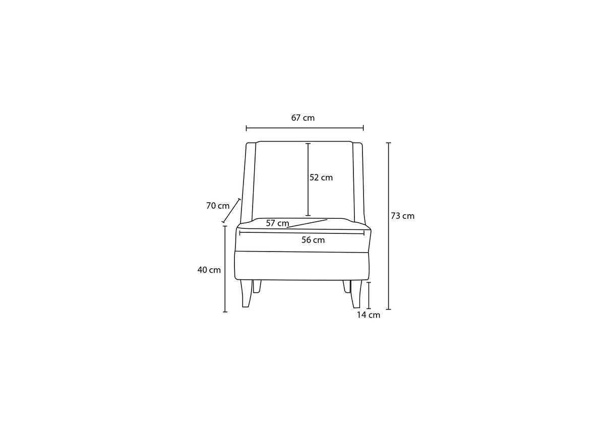 Fauteuils - Fauteuil grijs chenille stof landelijk klassiek Ella - Dimehouse