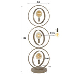 Vloerlampen - Moderne Vloerlamp Beige Otan 3 - lichts - Dimehouse