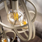 Hanglampen - Moderne Hanglamp Beige Otan getrapt 3 - lichts - Dimehouse