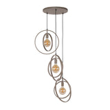 Hanglampen - Moderne Hanglamp Beige Otan getrapt 3 - lichts - Dimehouse