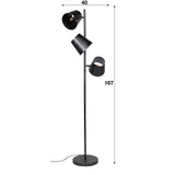 Stehleuchte Carta DH Interior Anthrazit LxBxH 76x51x31 Metall Weiß Fotogrößenangabe