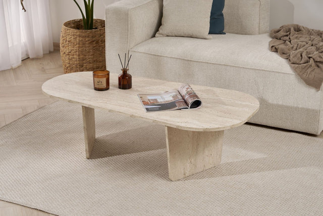 Ovalis – Travertin 100 % MELAMINBESCHICHTETE SPANPLATTEN
